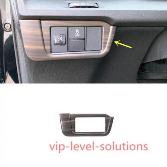 For Honda CR-V -2024 ABS Wood Grain Headlight Adjust Knob Trim