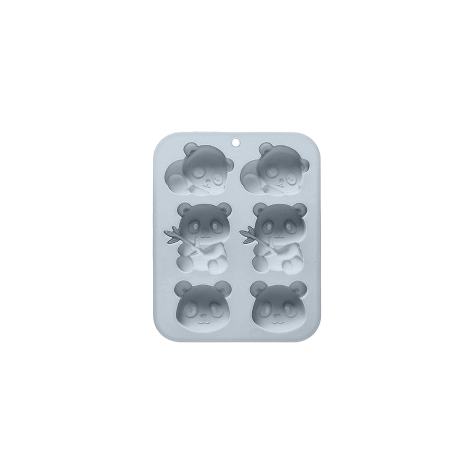 

Food Grade Silicone Panda Mold 6 Cavity Ice Cube Tray Chocolate Jelly Cake Mold Flexible Non Stick Baking Mold for Kitchen Use One Size синий