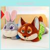 Zootopia Nick und Judy Plüschkissen mit superweichem Kunstfell für Kinder und Erwachsene