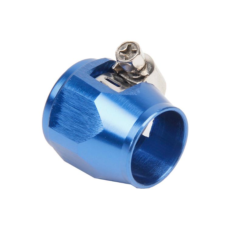AN8 8 AN Blau Schlauchschelle Aluminiumlegierung Öl Wasserleitung Clip Klemme