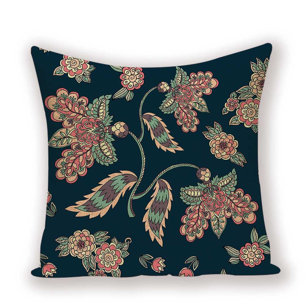 Vintage Home Decor Cushion Covers Flower Floral Pillowcase For Sofa Nordic Throw Pillow Covers 45 X 45 Cm Quality Polyester Pill