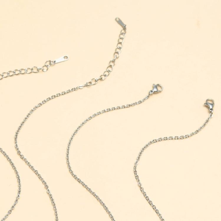 2 Pieces Matching Dainty Clavicle Chain for Women Teen Girl Couple Friendship