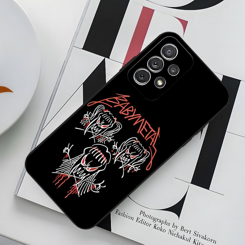 B-BABYMETAL R-Rock Band Phone Case for Sumsung Galaxy S24 S23 S22 S21 S20 A24 A34 N20 M54 A54 A53 Fe Plus Ultra Black Soft Cover
