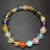 Women's Multi-Gemstone Bracelet with Amethyst, Citrine, and Super Seven Crystals
