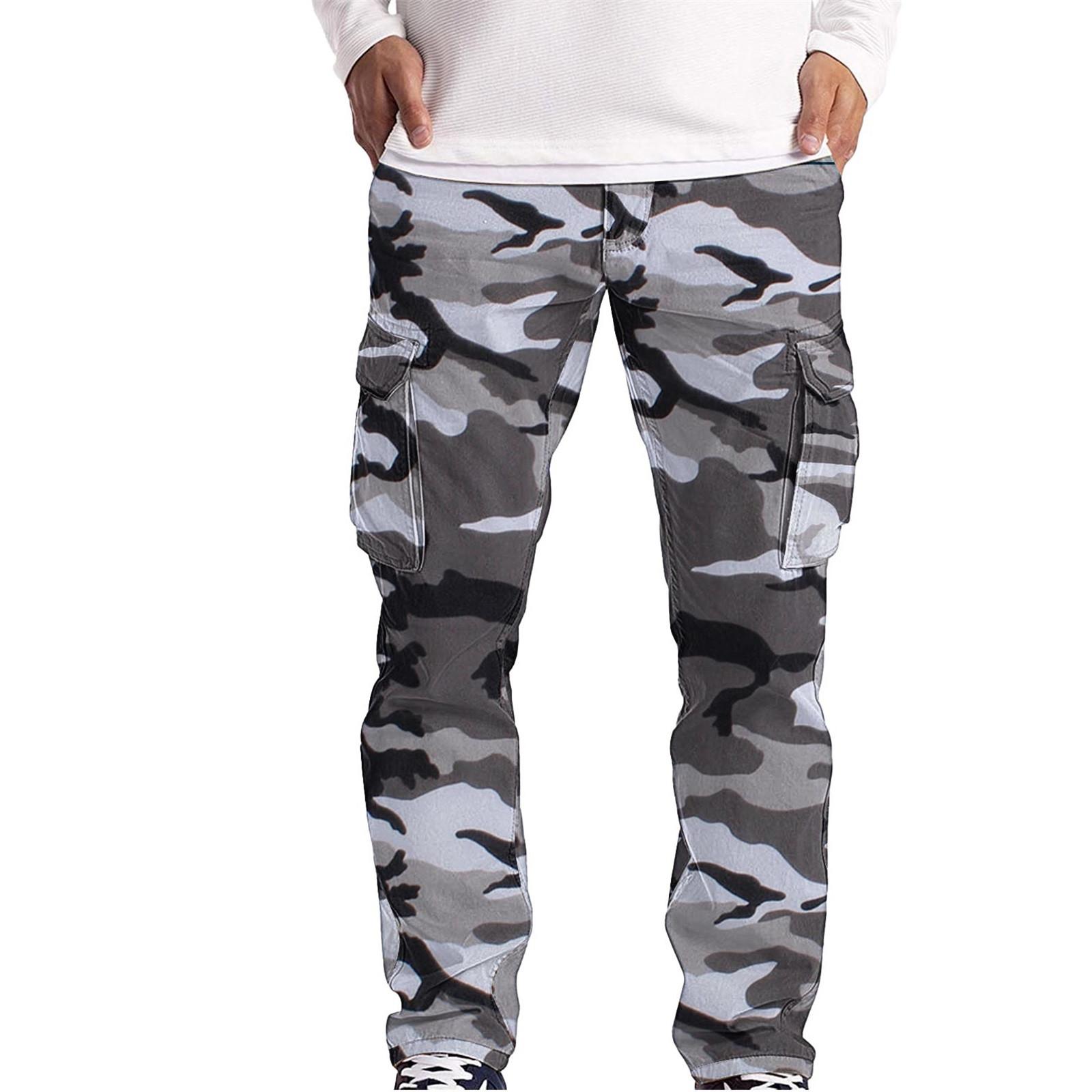 Mianduijifengba Heren Cargobroek Casual Militair Multi-Pocket Outdoor Werkbroek M