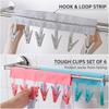 Travel Fabric Clothes Hanger Folding Portable Bathroom Folding Cloth Hanger Velcro Travel Multifunctional Cloth Hanger