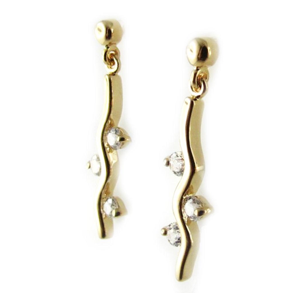 Altesse [L1766] - White Gold Plated 'Câlin' Earrings