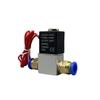 12V 24V 220V Pnömatik Elektrikli Solenoid Valf 2 Konumlu 2 Port Normalde Kapalı Hava Manyetik Valf 6mm 8mm Hortum Rakoru Bağlantısı