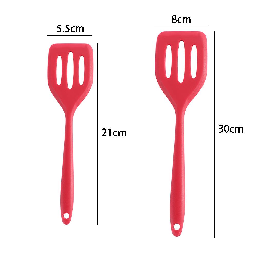 Not Deformed Frying Fish Kitchen Utensil Silicone Slotted Turner Cooking Tool Shovel Spatula