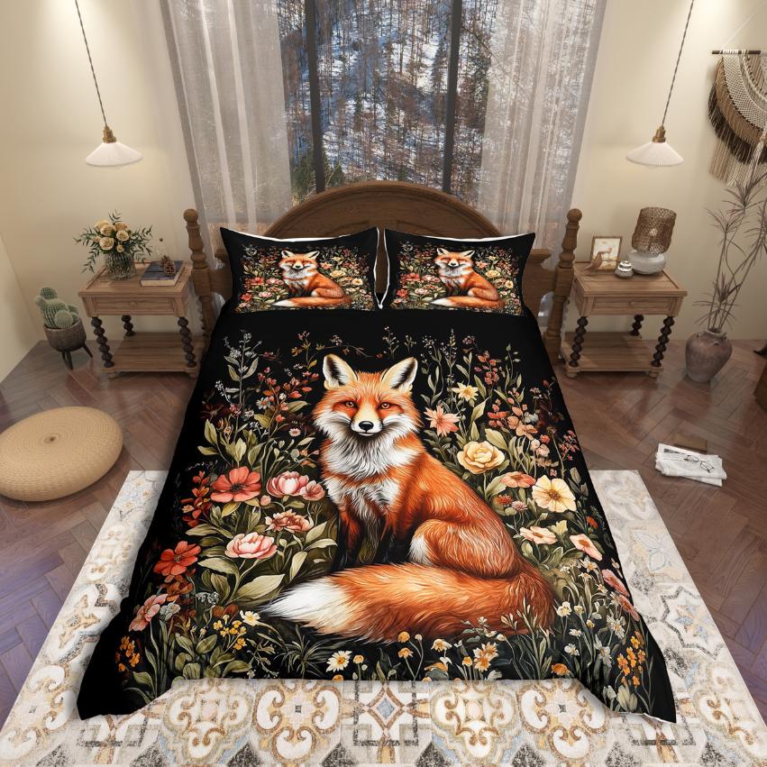 Comforter Homewish Rustic Hummingbird Modern Aesthetic Art Comforter Setcountry Flower Floral Bed Set For Girl