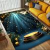 Christmas Decorations Crystal Velvet Chair Mat Area Rug - Non-Slip, Floor Mat, Office Desk Chair Rugs, Bedroom Decor.Christmas Gift-1106007