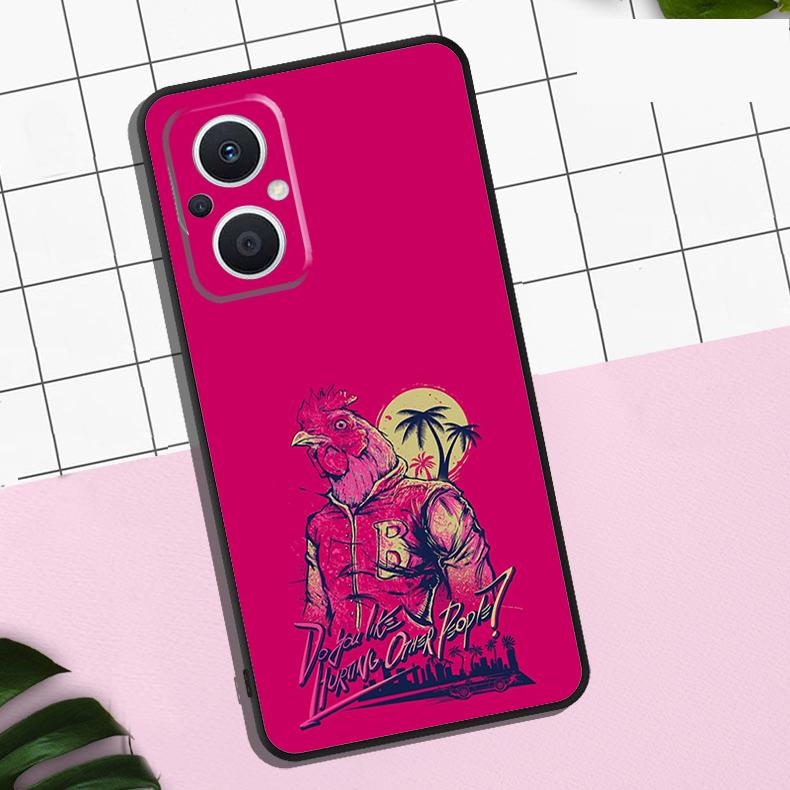 Game Hotline Miami Case For OPPO Reno 13F 12F 11F 8T 7 8 10 11 12 13 Pro OPPO Find X8 X6 Pro X3 X5 Lite Cover