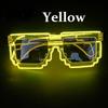 Led Sunglasses for Glow Party Glasses glow in the dark Flashing Mosaic UV400 Eyewear Unisex Gift Toy led luminous glasses