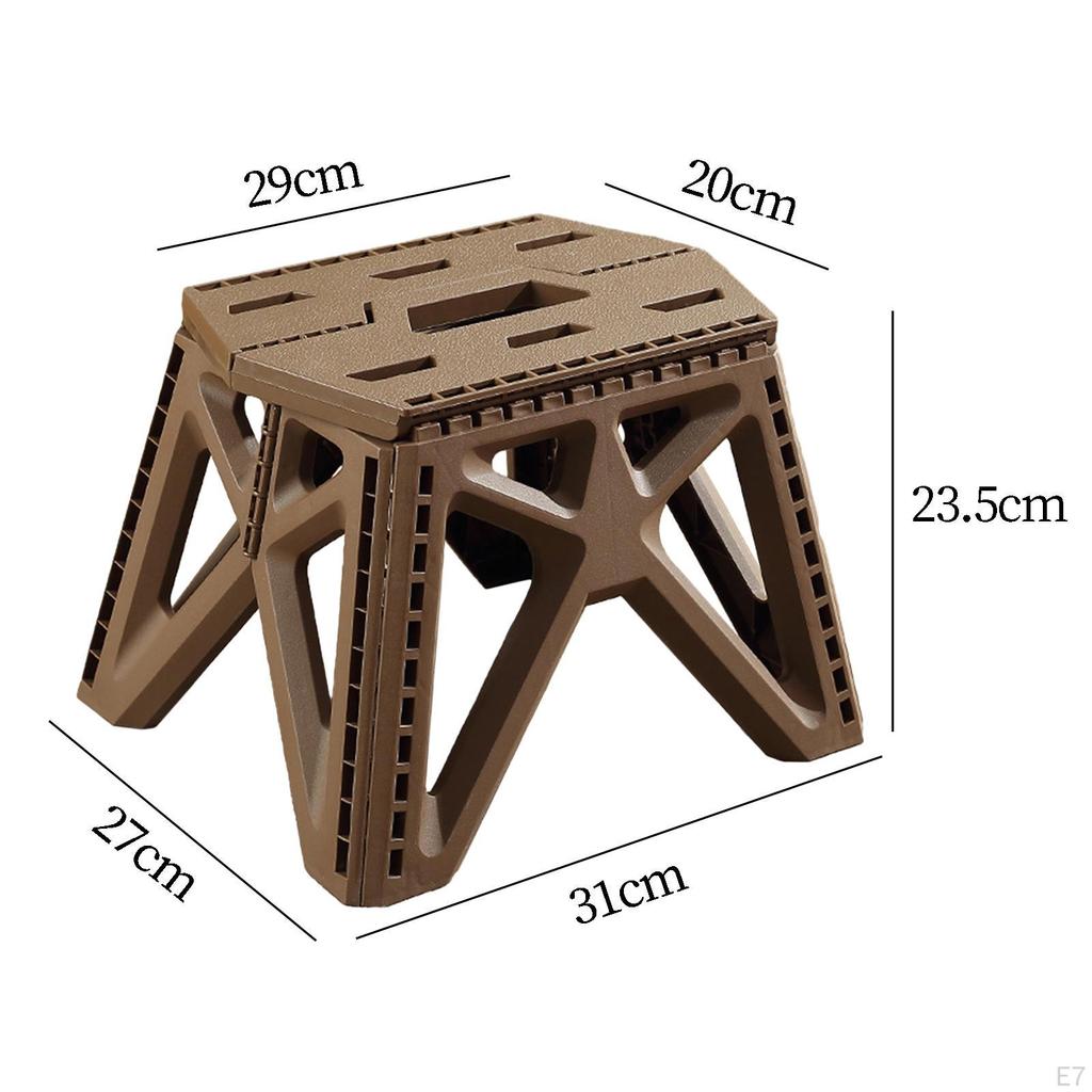 Foldable Step Stool Camping Adults Kids Stepping Fishing Chair for Hiking