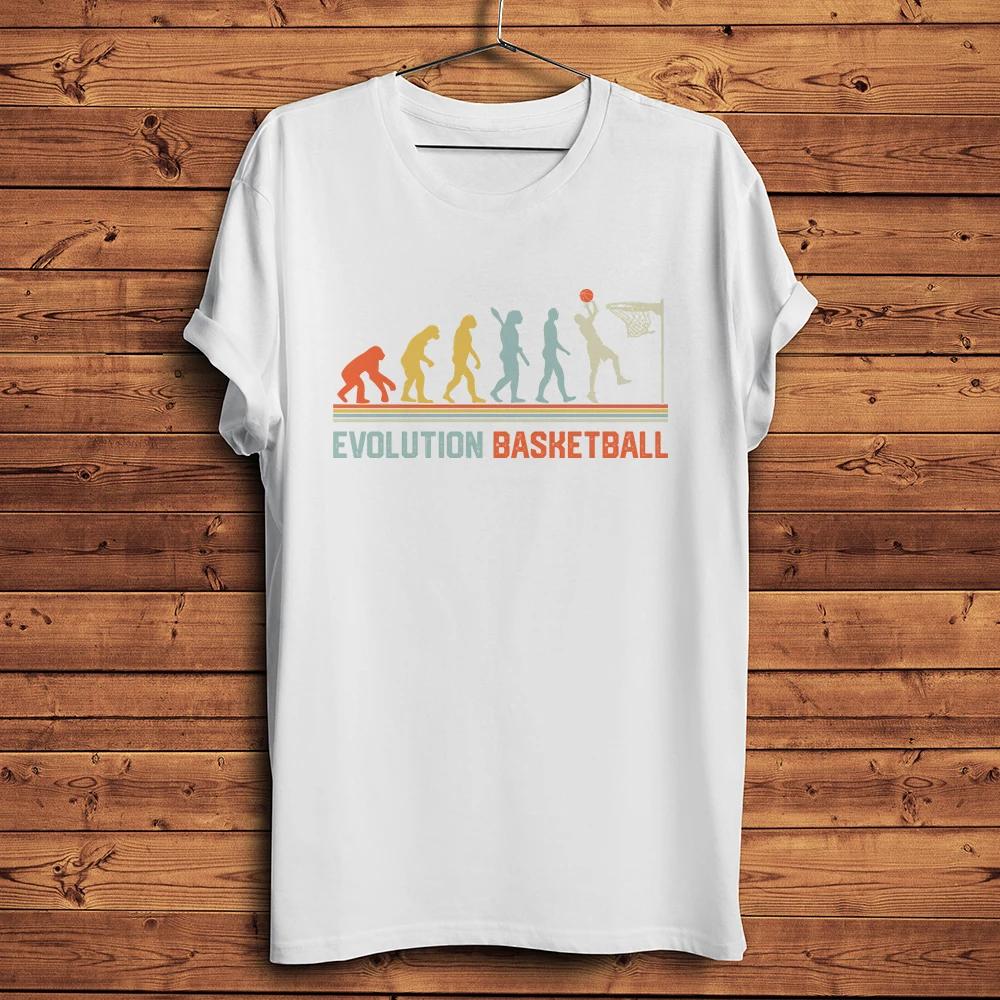 Evolution of Unisex Skiing Basketball Surfing Fishing Funny T ShirtVintage Casual Short TShirtUnisex Tee Breathable Print