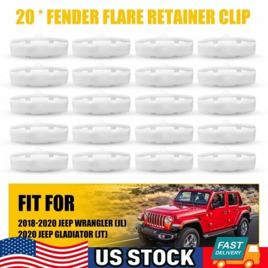 20 шт. Для Jeep Wrangler JL 18 19-20 Gladiator Клипсы-фиксаторы расширителей крыльев N