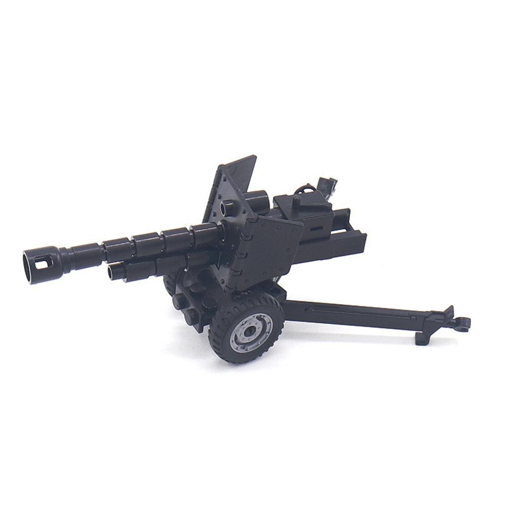 

World War 2 WW2 Army Military Soldiers Cannon Weapon Accessories DIY Building Blocks Bricks Toys For Children Gift