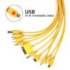 USB Data Cable Featuring 10 Ports with LED Light for Multiple Devices Fast Charging Capability Long Lasts Efficient Use