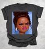 Funny African American Disgusted Black Doll Face Meme Shirt Summer Unisexs and Womens Loose and Breathable Tshirt Top