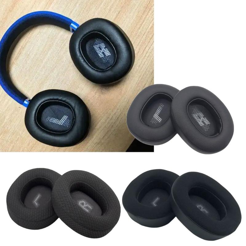 Soft Sponge Replacement Ear Cushions for E55BT Gaming Headset Enhances Comfort Durability Easy Installation