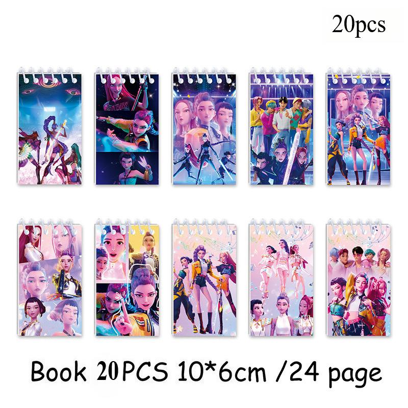 Kpop Lovkyně démonů Zápisník Kpop Kreslené papírnictví Po Psací deník Zápisníky Huntrix Vánoční dárky