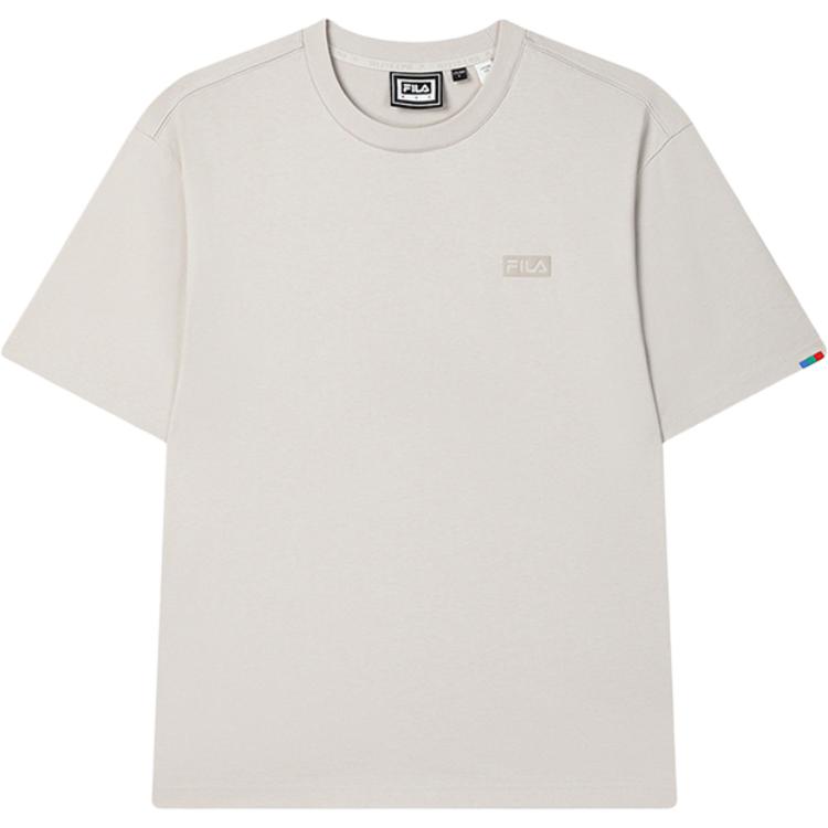 

Fila Оригинальная простая повседневная хлопковая футболка с коротким рукавом свободного кроя для мужчин, топы, полынный серый F51M529109F-BG S