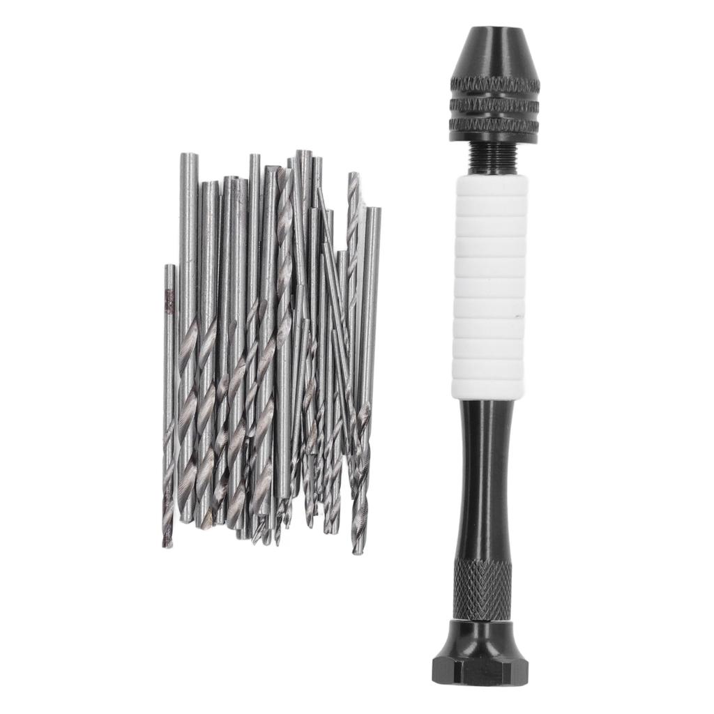 49Pcs/Set High Speed Steel Twist Drill Bits Set ABS Handle Manual Drill Bits for Wood Plastic Rubber Modeling DIY Tools
