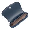 Michael Kors Mila Flap Design Fabric Crossbody Bag Small Women Bags Denim-Blue 35S6GIMC5Y-BLUE