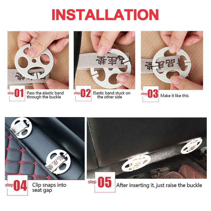 SEAMETAL 1pc Car Front Seat Cover PU Leather Universal Vehicle Seat Cushion with Storage Pocket Anti Slip Front Chair Protector