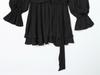 European American Style Autumn 2025 Lace-up Waist Long-Sleeved Dress