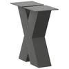 Vidaxl Coffee Table Legs, 2 Pcs, Anthracite, 40X(30-31) Cm, Steel