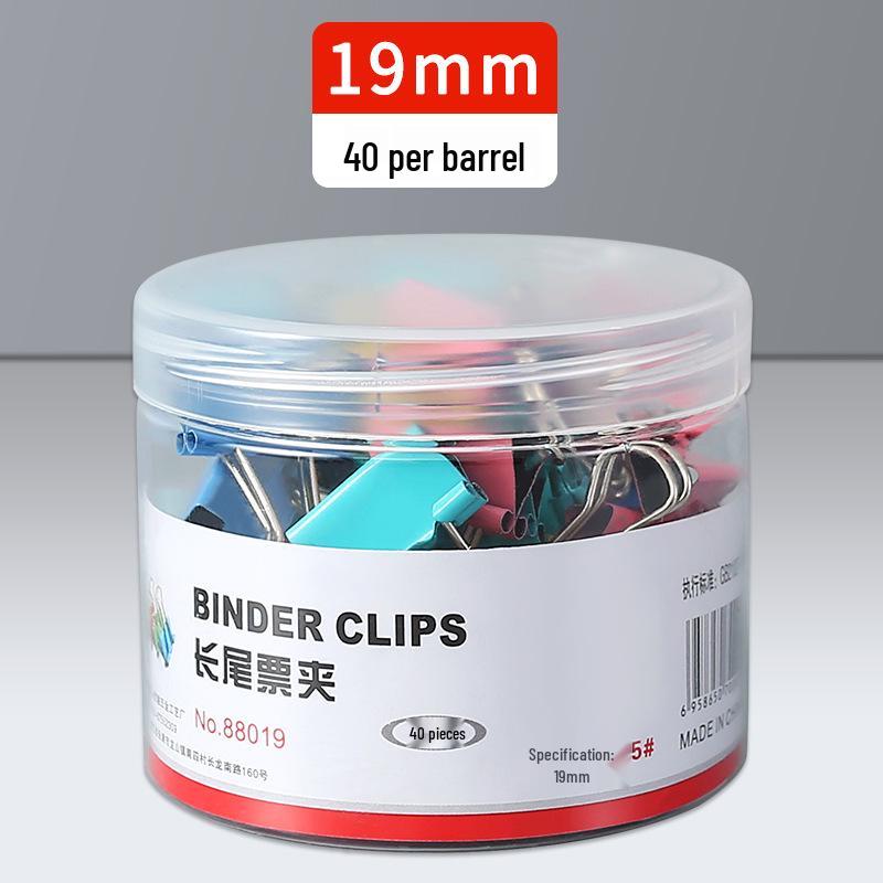 Super Large Colored Swallowtail Metal Clips - Long Tail Stationery for Office Use