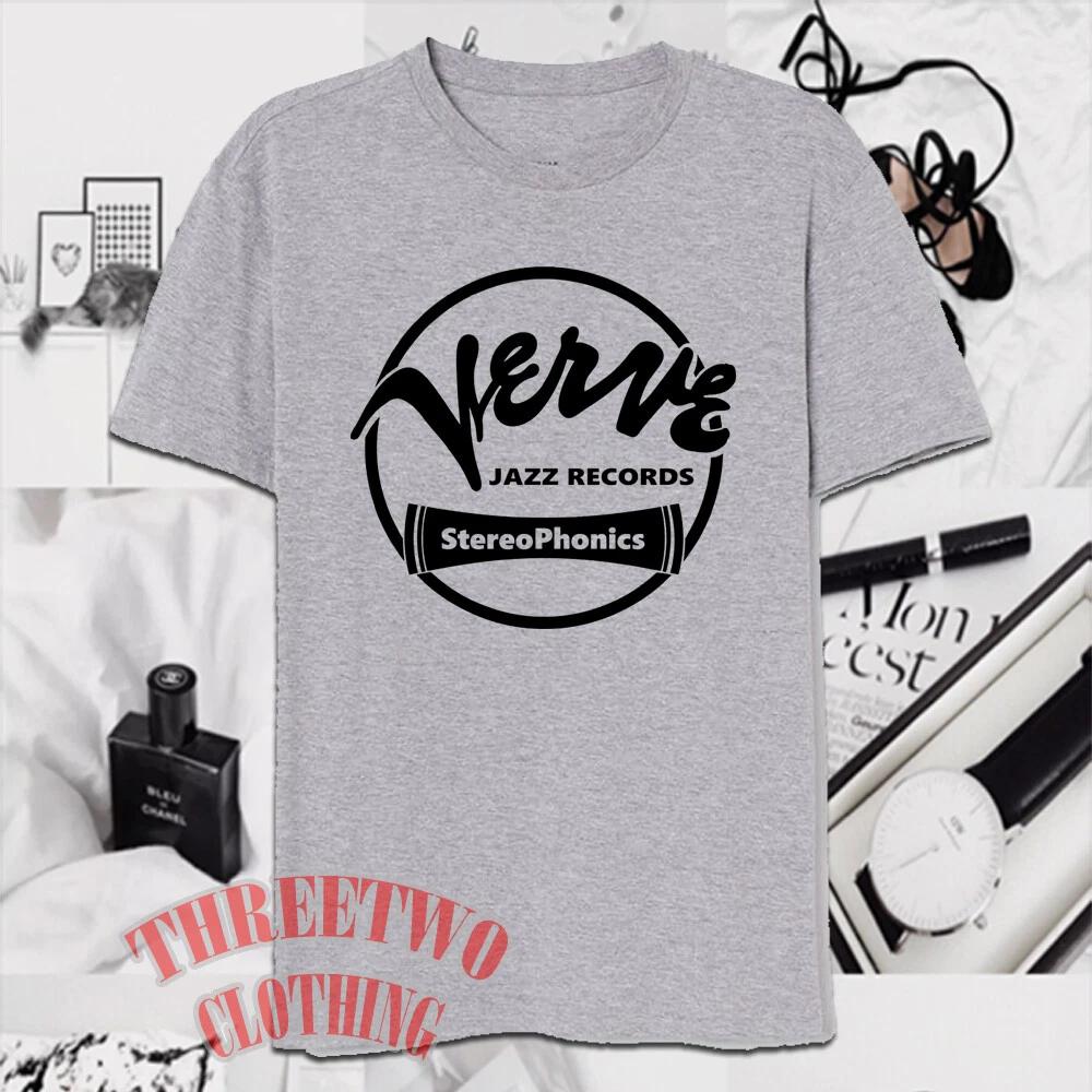 Verve Records Men s Grey Size S to 5XL 2XL