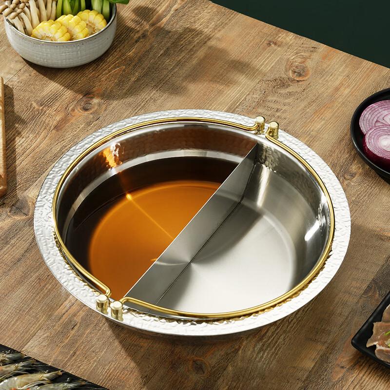 ChuyiQi Commercial Japanese Sukiyaki Divided Pot