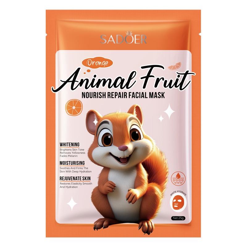 3pcs Animal Series Mask 25gSADOER Nourishing Repair Hydrating Moisturizing Mask