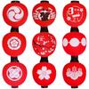 Red/Beige 30cm PVC Waterproof Japanese Lantern Korean Ramen Sashimi Izakaya Cuisine Shop Restaurant Decor Traditional Lantern