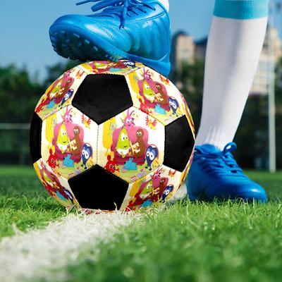 Babblarna Indoor Soccer Ball Colorful Machine Stitched PVC Size 5 Team Training Competition Ready Durable High-Bounce Cool Sports Gift