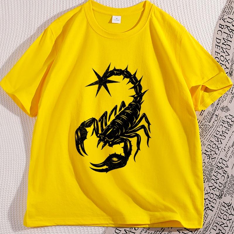 Y2K Scorpion T Shirt Unisex Women Y2k Graphic Tees Funny Cotton Short Sleeve Round Neck Tshirt Women Streetwear High Quality Tops