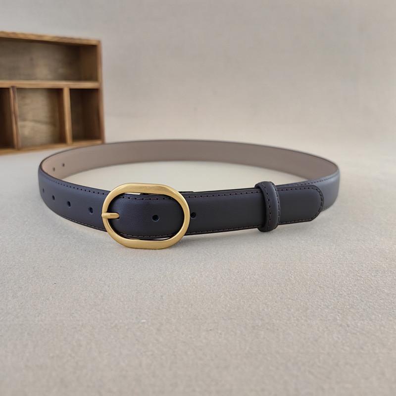 Style Womens Vintage Waist Belt Elliptical Metal Buckle Dress Shapewear Belt