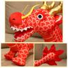 Zodiac Dragon Plyšová panenka Stojící Postoj Kreslený drak Maskot Plyšové Ornament Kawaii Vycpané zvířátko