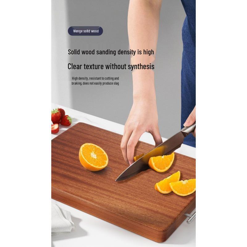 2025 Wenge Wood Large Solid Kitchen Cutting Board
