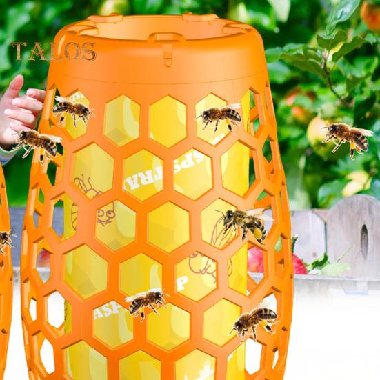 1 Pair Wasp Traps Eco-Friendly Bright Color Easy To Install Indoor/Outdoor Hanging Paper Wasps Bee Traps Catcher