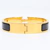 HERMES H700001 Click H Bangle Black / goldUsed