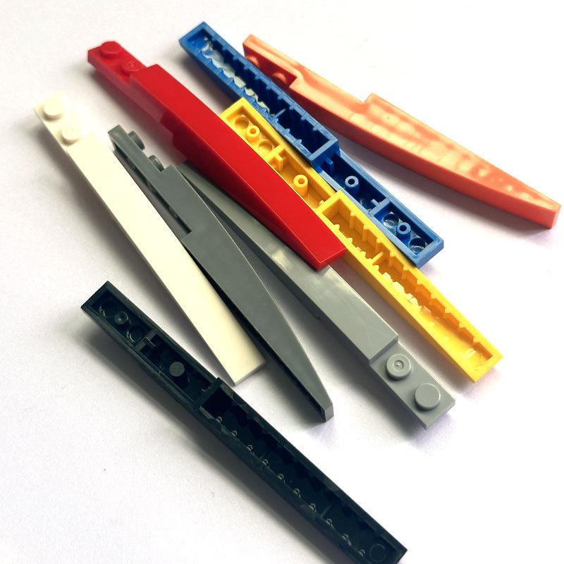 50g/23Pcs MOC Parts 13731 85970 Brick Slope Curved 10 x 1 Compatible Bricks DIY Assmble Building Blocks Particle Kid Brain To
