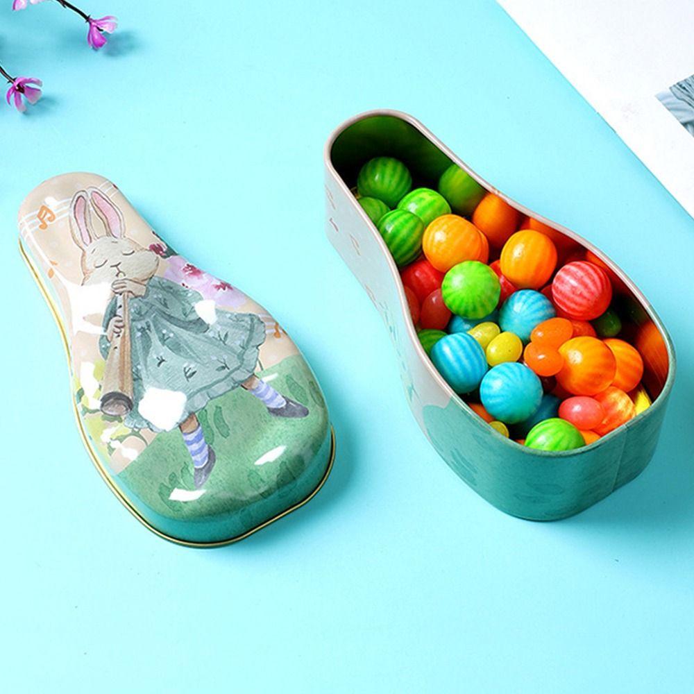 Cartoon Easter Egg Tinplate Case Creative Easter Egg Tin Box  Cookie Container