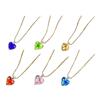 Heart Pendant Necklaces Heart Pendant Chokers Party Jewelry Heart Pendant Necklaces Jewelry Gift Colored Glaze Material