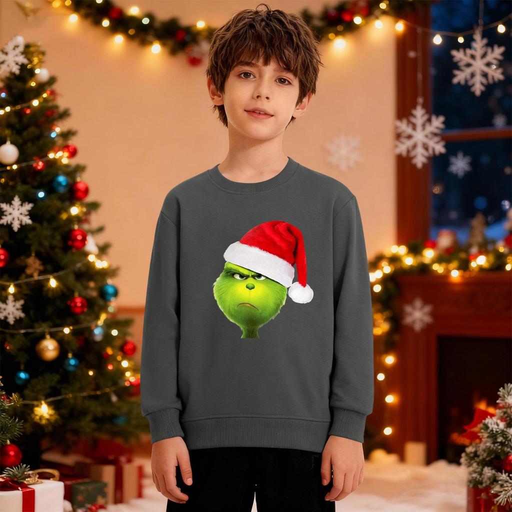 Vánoční mikina Chlapci Dívky Ošklivá Vánoční košile Crewneck Batole Dlouhý rukáv Pulovr Outfit Topy