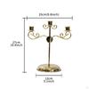 3 Arms Candle Holder Metal Pillar Candlesticks Wedding Event Candelabra