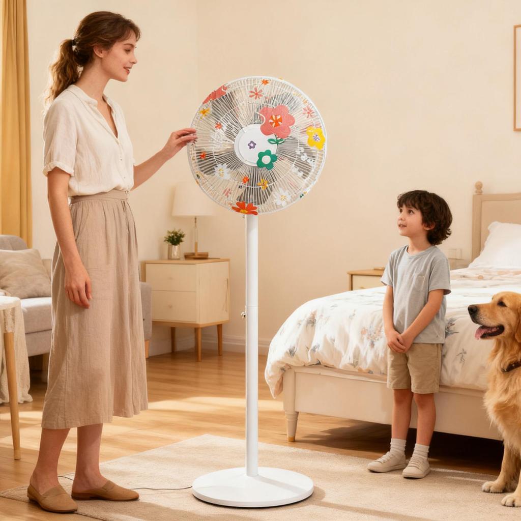 Schreibtisch-Bodenventilator Staubschutz Faltbar Rostfrei Wasserdicht Ventilator Staubschutz Schutzhülle Standventilator Staubschutz Ersatz
