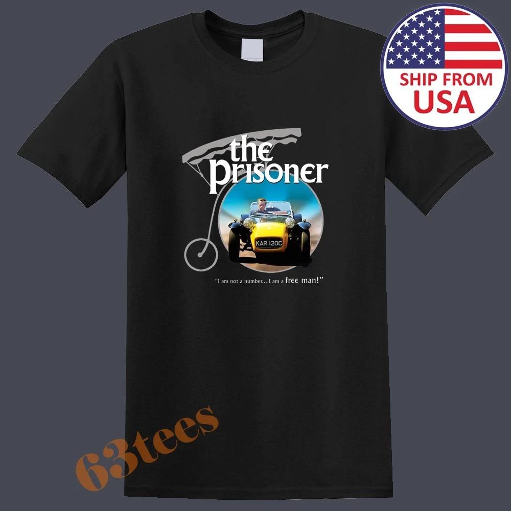 The Prisoner TV Show Men s T-Shirt Women s Tee Top Unisex Black Size S to 5XL L
